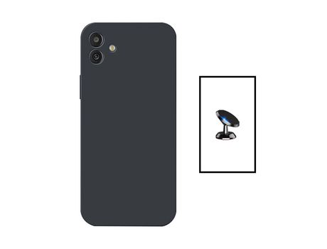 Kit Suporte Magnético + Carcasa Silicone Líquido Samsung Galaxy M13 5G PHONECARE Negro