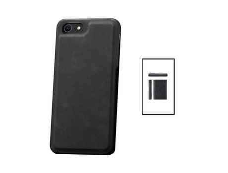 Kit Carcasa MagneticLeather + Carteira Magnetic Wallet iPhone 8 PHONECARE Negro