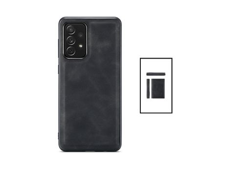 Kit Carcasa MagneticLeather + Carteira Magnetic Wallet Samsung Galaxy A52 5G PHONECARE Negro