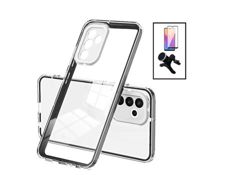 Kit Carcasa 360 Airbag Anti-Drop Camera Protection + Suporte Magnético + 5D Full Cover Samsung Galaxy A13 PHONECARE Transparente
