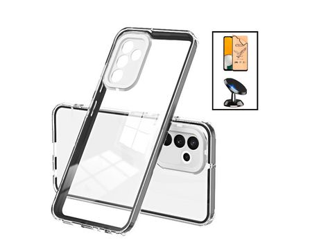 Kit Carcasa 360 Airbag Anti-Drop Camera Protection + Suporte Magnético Samsung Galaxy A04s PHONECARE Transparente