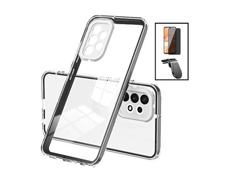 Kit Carcasa Doble Airbag Anti-Drop Camera Protection + Pelicula Anti-Spy + Suporte L Safe Driving Samsung Galaxy A13 PHONECARE Transparente