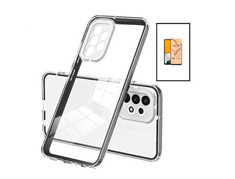 Kit Carcasa 360 Airbag Anti-Drop Camera Protection + CeramicGlass Full Cover Samsung Galaxy A13 PHONECARE Transparente