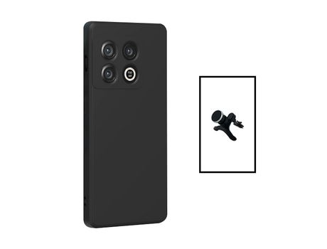 Kit Suporte Magnético + Carcasa Silicone Líquido OnePlus 10T PHONECARE Negro