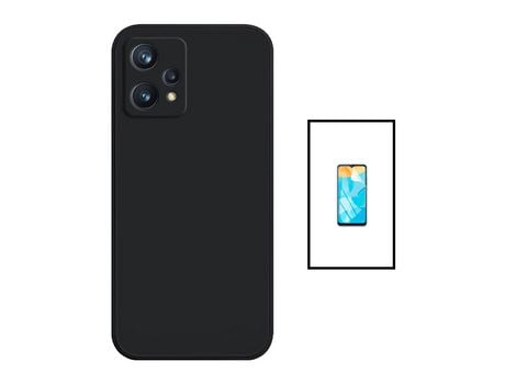 Kit Protector de Pantalla Hydrogel Full Cover Frente + Carcasa Silicone Líquido OnePlus Nord CE 2 Lite 5G PHONECARE Negro