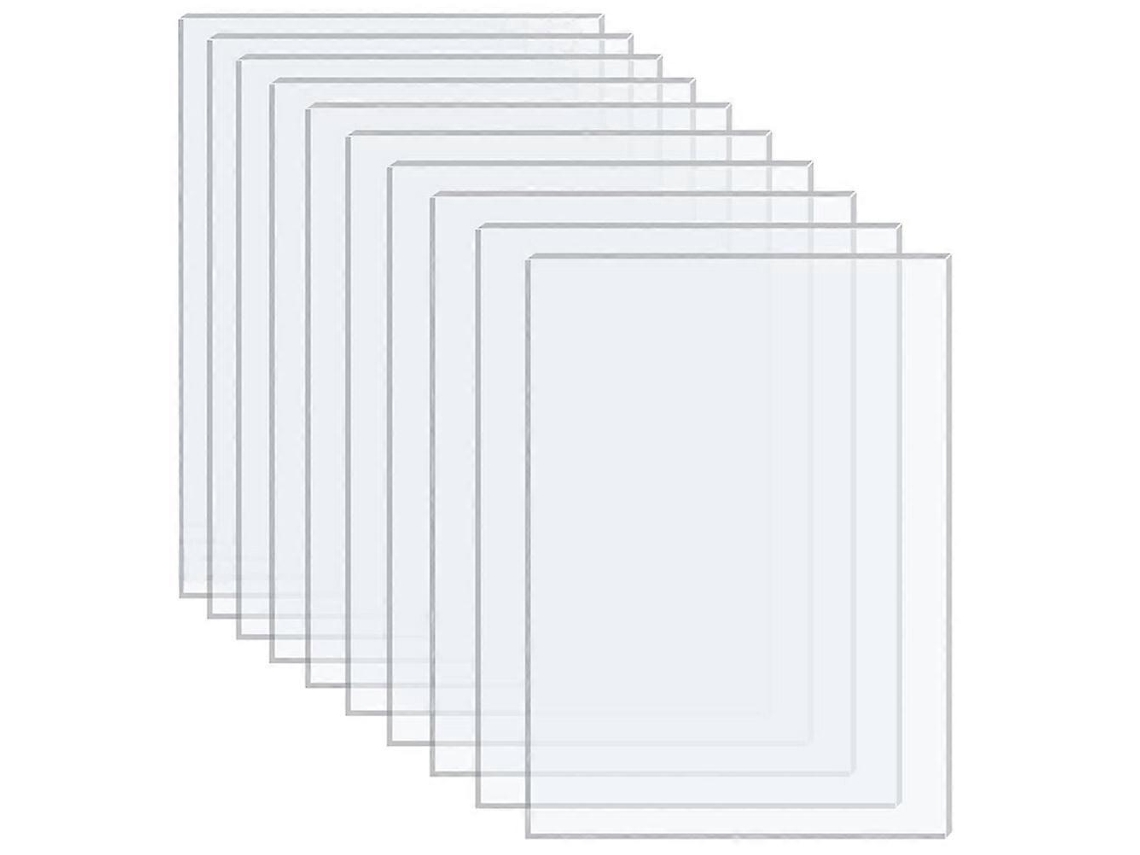 10 Láminas De Acrílico Transparentes Para Diy Marcos De Fotos Proyectos De Manualidades Panel Acrílico 15,00x10,00x0,10cm Como Se Muestra