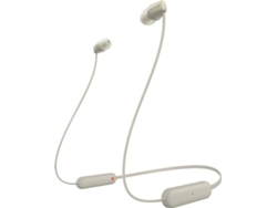 Auriculares Bluetooth SONY WIC100C (In Ear - Micrófono - Beige)