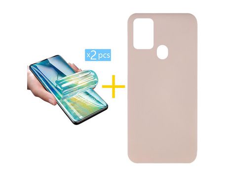 Kit 1 Protector de Pantalla de Hidrogel + Carcasa para TCL 305.0 GANDY Rosa