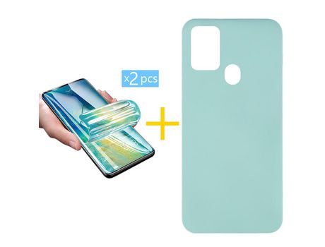 Kit 1 Protector de Pantalla de Hidrogel + Carcasa para TCL 305.0 GANDY Verde