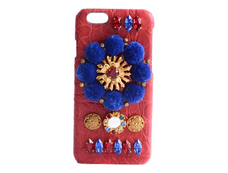 Funda iPhone 6, 6s DOLCE & GABBANA Jewel Flowers Rojo