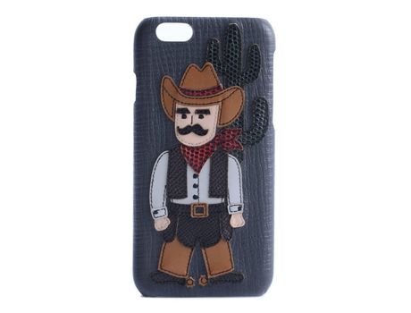 Funda iPhone 6, 6s DOLCE & GABBANA Cowboy Gris Oscuro