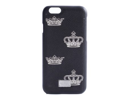 Funda iPhone 6, 6s DOLCE & GABBANA Crowns Negro