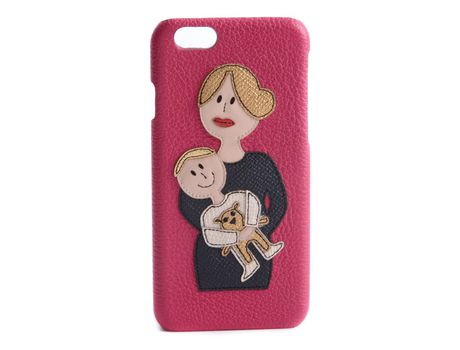 Funda iPhone 6, 6s DOLCE & GABBANA DG Mamma Rosa Oscuro
