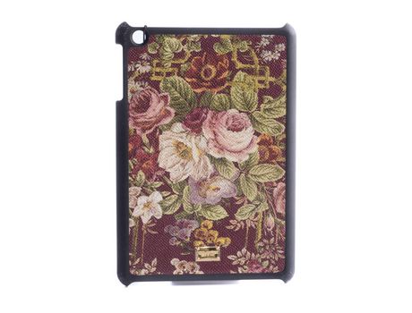 Funda iPad Mini 1, 2, 3 DOLCE & GABBANA Flowers Rojo Oscuro
