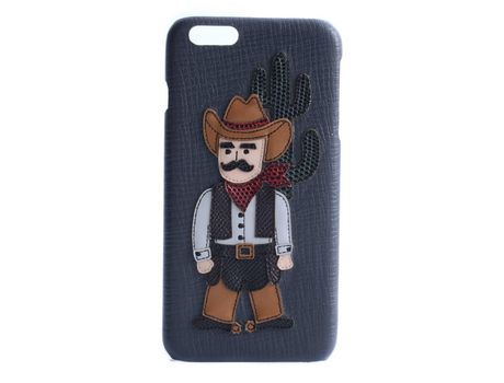Funda iPhone 6 Plus, 6s Plus DOLCE & GABBANA Cowboy Gris Oscuro