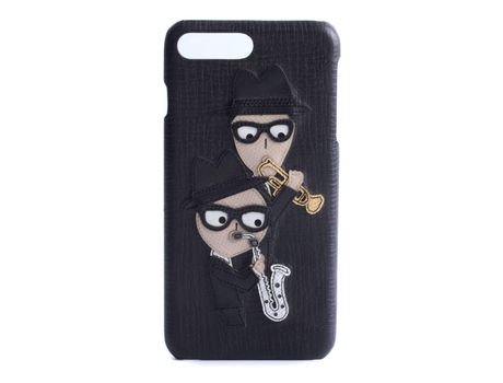 Funda iPhone 7 Plus, 8 Plus DOLCE & GABBANA Designers Playing Trumpet Negro