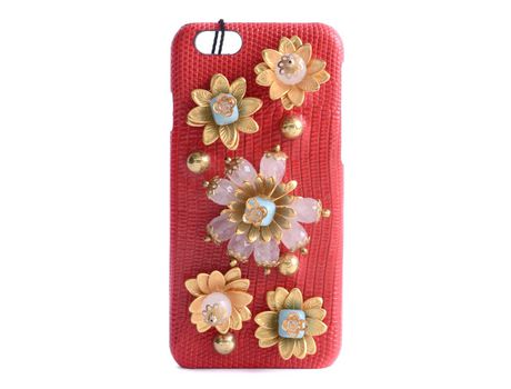 Funda iPhone 6, 6s DOLCE & GABBANA Jewel Flowers Rojo