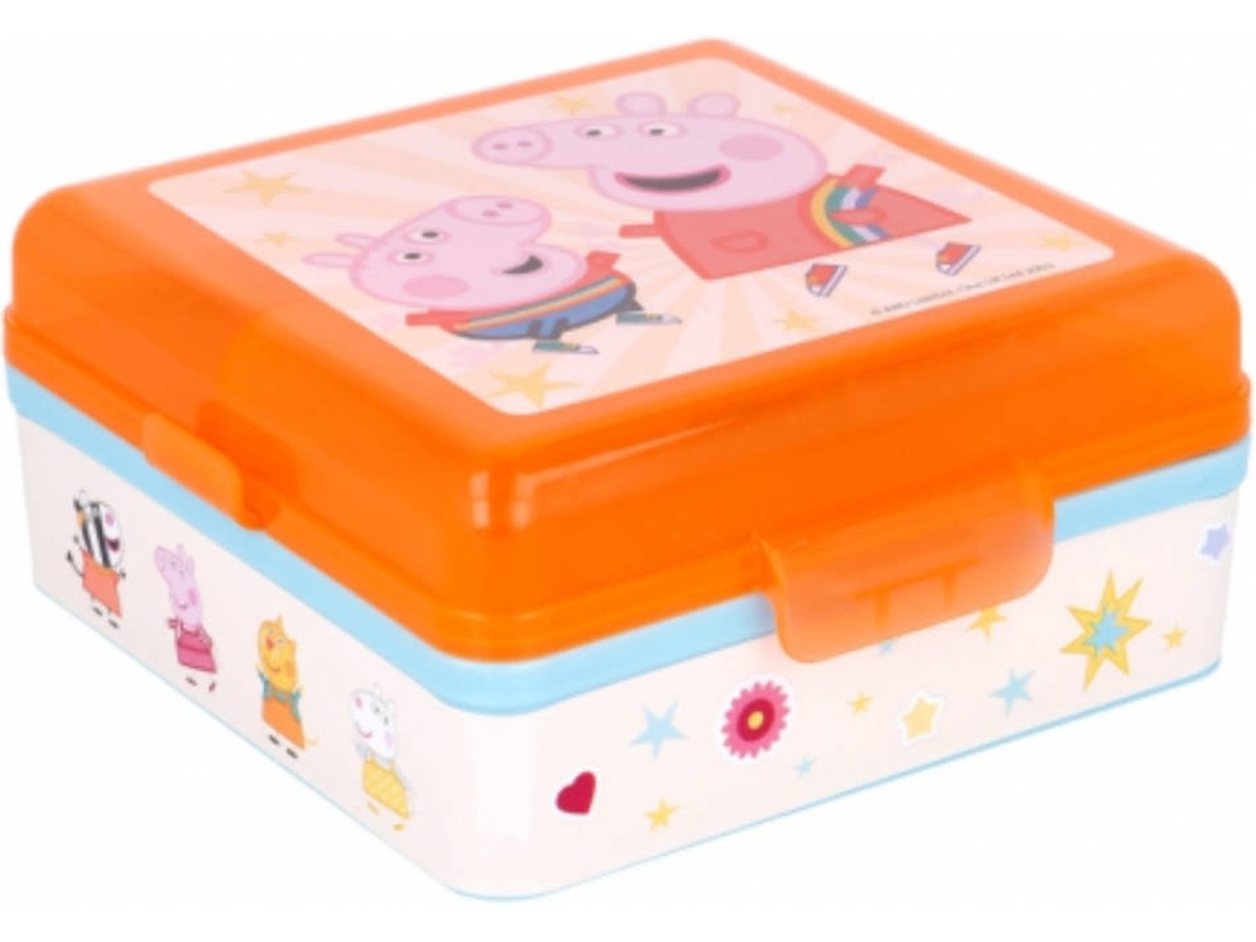 Lonchera PEPPA PIG (Laranja - Plástico - 6 x 12 x 12 cm)