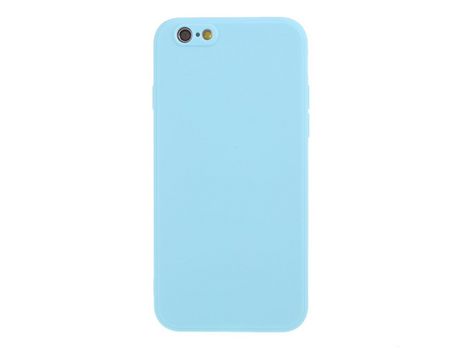 Carcasa silicona piel mate flexible azul claro por Apple iPhone 6/6s 4.7