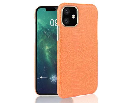 Carcasa PU cocodrilo duro naranja por Apple iPhone 6.5 (2019)