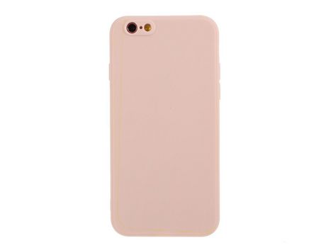 Carcasa silicona piel mate flexible rosa por Apple iPhone 6/6s 4.7