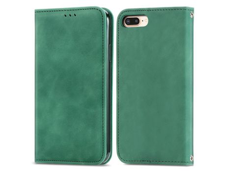 Funda TPU + PU con suporte magnético y ranhura por tarjetas verde por iPhone 6 Plus/7 Plus/8 Plus 5.5 inch