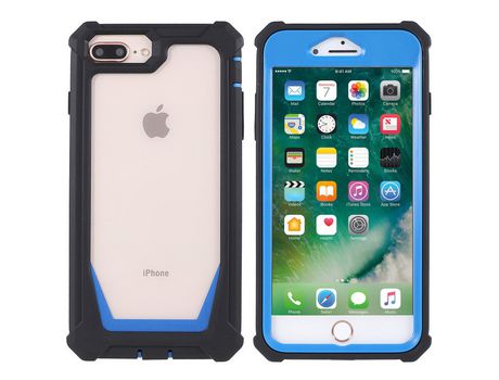 Funda TPU + acrílico 2 en 1 desmontable negro/azul por iPhone 6 Plus/7 Plus/8 Plus/6s Plus 5.5 inch