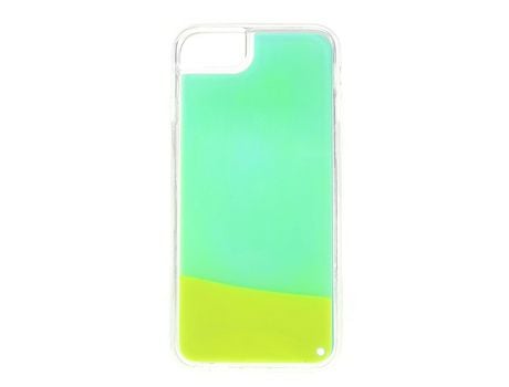 Carcasa TPU areia cambiando luminosa a prueba de choques cian/verde por Apple iPhone 6/6s