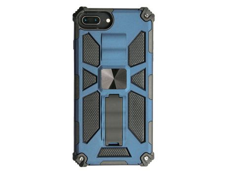 Carcasa TPU armadura híbrido à prova de queda con muleta azul por Apple iPhone 6 Plus/7 Plus/8 Plus 5.5