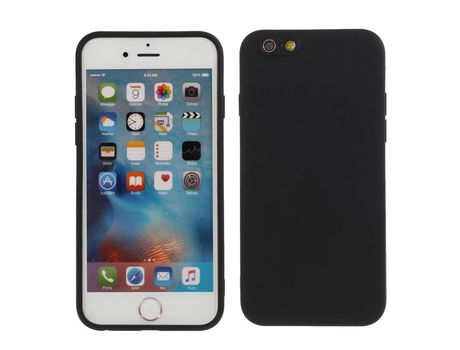 Carcasa silicona piel mate flexible negro por Apple iPhone 6/6s 4.7