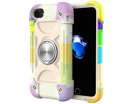 Funda TPU 3 en 1 Colorido/bege por iPhone SE (2nd Gen)/8 4.7 /7 4.7 /6 4.7-inch
