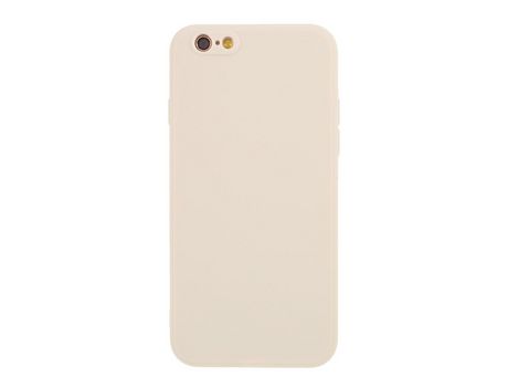 Carcasa silicona piel mate flexible bege por Apple iPhone 6/6s 4.7