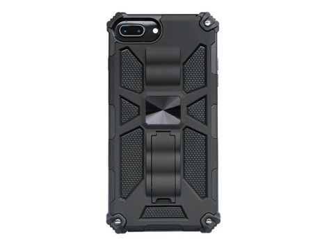 Carcasa TPU armadura híbrido à prova de queda con muleta negro por Apple iPhone 6 Plus/7 Plus/8 Plus 5.5
