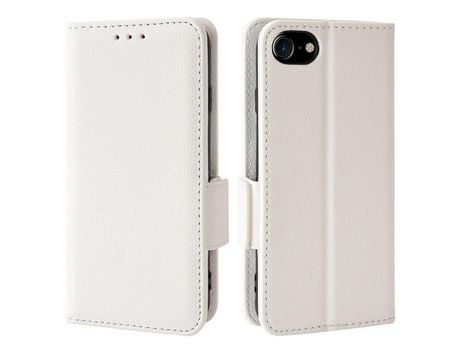 Funda PU textura de lichi branco por iPhone 6/6s/7/8 4.7 /SE (2nd Gen)