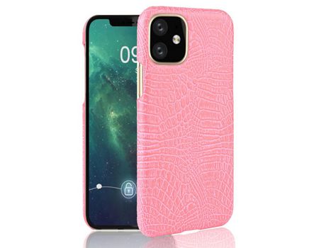 Carcasa PU cocodrilo rosa por Apple iPhone 6.1 (2019)