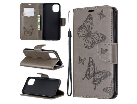 Carcasa PU polilla Gris por Apple iPhone 6.5 (2019)
