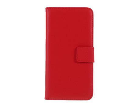 Carcasa PU Dividido rojo por Apple iPhone 6 Plus/6s Plus 5.5