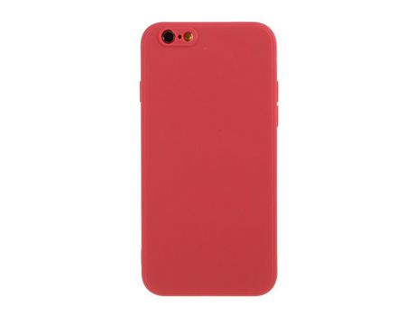 Carcasa silicona piel mate flexible rojo por Apple iPhone 6/6s 4.7