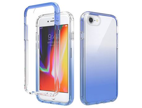 Funda TPU transparente cor gradiente azul por iPhone SE (2nd Gen)/8 4.7 /7 4.7 /6 4.7