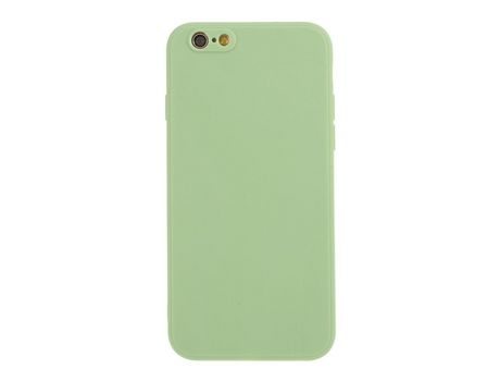Carcasa silicona piel mate flexible luz verde por Apple iPhone 6/6s 4.7