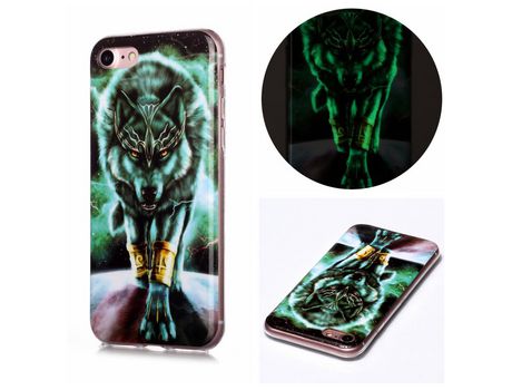 Carcasa TPU sellado noctilucente Lobo por Apple iPhone 6s/6