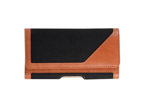 Carcasa PU cintura universal negro por Apple iPhone 8 Plus/7 Plus/6s Plus/6 Plus