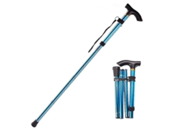 Bastón plegable ajustable, base deportiva, senderismo, trekking, bastones de aleación de aluminio, bastón plegable, 1 unidad