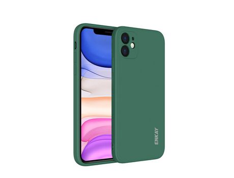 Carcasa silicona furo preciso de borda reta verde por Apple iPhone 11