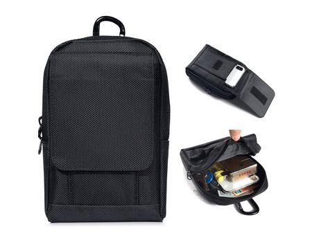 Carcasa TPU pano impermeable con suporte de tarjeta negro por Apple iPhone XS Max 6.5 pouces