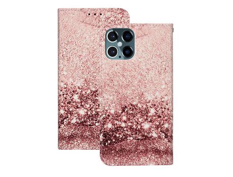 Carcasa PU impresión patrón elenentos brillantes por Apple iPhone 12 Pro/12 Max 6.1