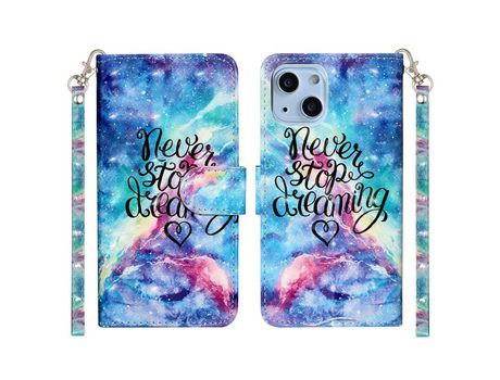 Funda PU + TPU Anti-lágrimas con fundo azul Cielo por iPhone 13 6.1