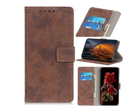 Carcasa PU retro café por Apple iPhone 12 Max/12 Pro 6.1
