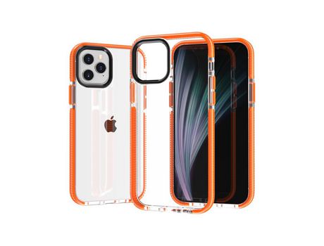 Carcasa TPU flexible naranja por Apple iPhone 12 5.4