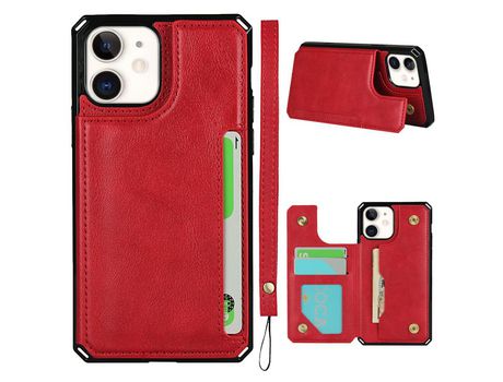 Carcasa TPU botón virado rojo por Apple iPhone 11 6.1